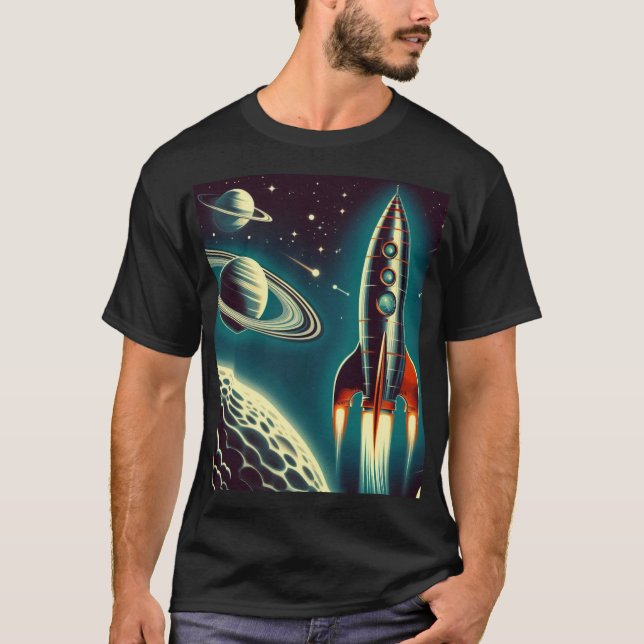 Camiseta Foguete espacial (Frente)