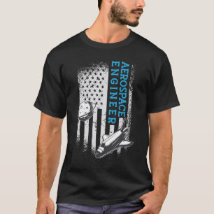 Camiseta Foguete Espacial de Engenharia de Engenheiros Aero