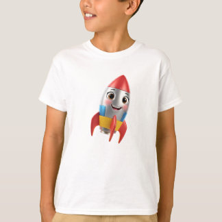Camiseta Foguete Feliz 3D
