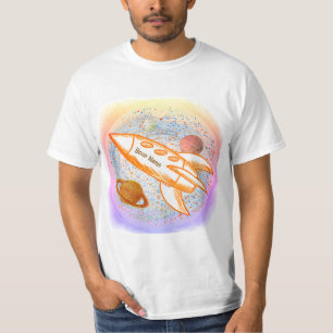 Camiseta Foguete Laranja