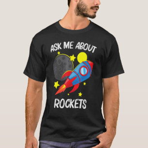 Camiseta Foguete legal Para Homens Crianças Foguete Espacia