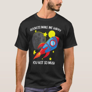 Camiseta Foguete legal Para Homens Crianças Foguete Espacia