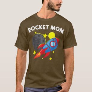 Camiseta Foguete legal Para Mamãe Mãe Foguetes Espaciais Na