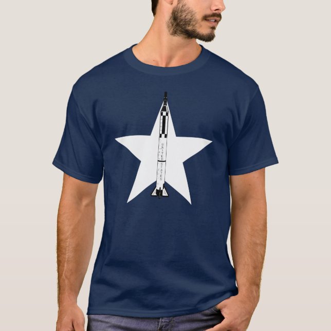 Camiseta Foguete Mercúrio (Frente)