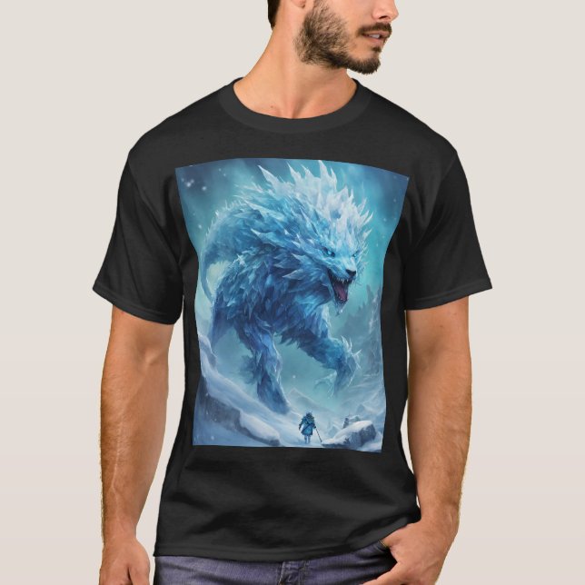 Camiseta Foguete nas tundras congeladas (Frente)
