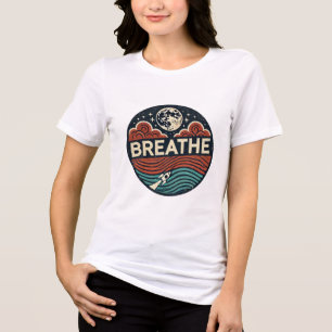 Camiseta Foguete Retro: Respire e Alcance a Lua
