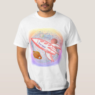 Camiseta Foguete Vermelho