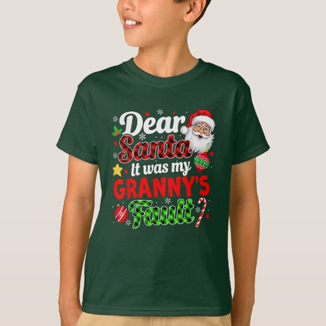 Camiseta Foi a culpa da minha avó, o Natal da família engra (Frente)