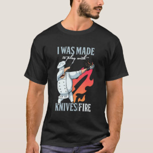 Camiseta Foi Feita Para Brincar Com Facas E Gatinho Dabbing