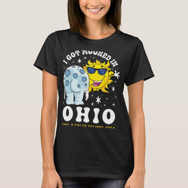 Camiseta Foi Moonizado Em Ohio Total Solar Eclipse 2024 (Frente)