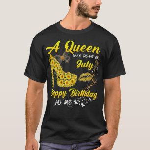 Camiseta Foi nascer em julho com doações de aniversário de 