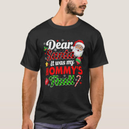 Camiseta Foi O Natal Da Minha Mamãe, Engraçado.