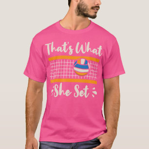 Camiseta Foi O Que Ela Entrou Na Rede De Voleibol Engraçado