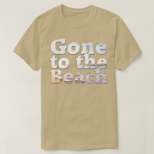 Camiseta Foi para a praia (Frente do Design)