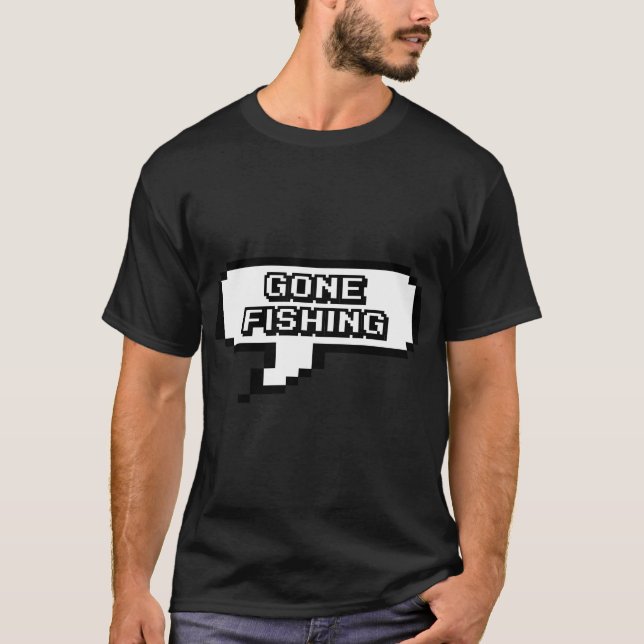 Camiseta Foi pescar (Frente)