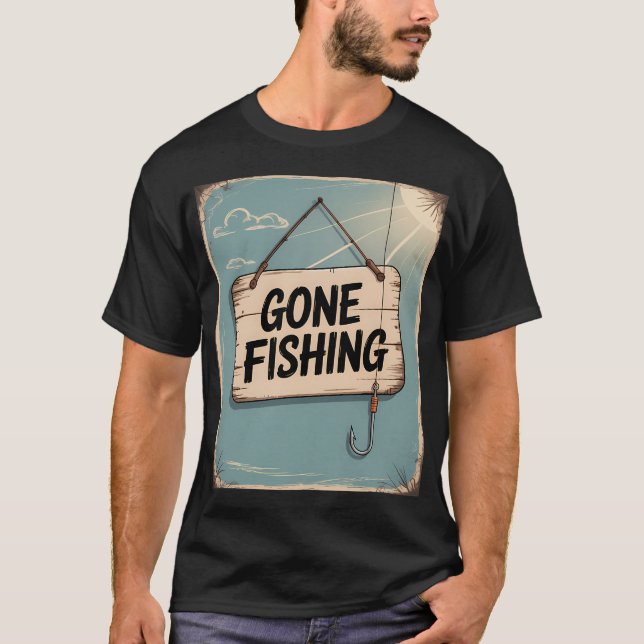 Camiseta Foi Pescar (Frente)