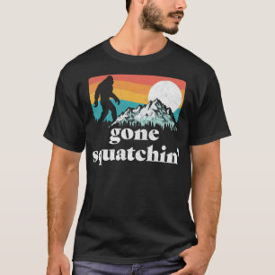Camiseta Foi-se embora! Montanhas Funny Bigfoot Retro Gra