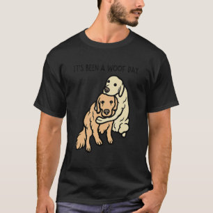 Camiseta Foi um Dia de Latidos Meme do Golden Retriever