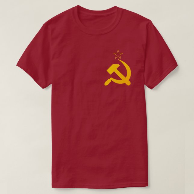 Camiseta Foice e Martelo СССР  (Frente do Design)