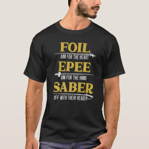 Camiseta Foil Epee Saber Espadarte Fencer Premi