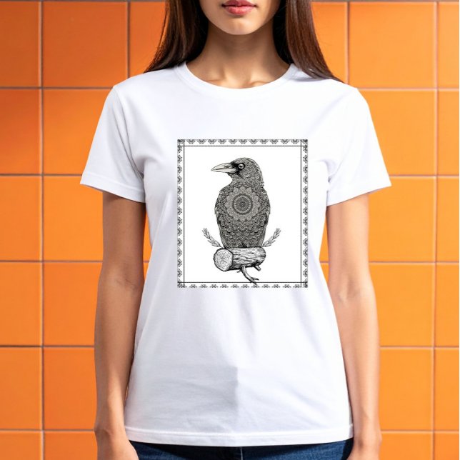 Camiseta Folclore Corvo na Mitologia Unisex (Criador carregado)