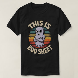 Camiseta Folha Assustadora Estilo Retrô Fantasia Divertid