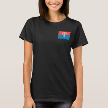 Folha das Mulheres Zip Jogger, bandeira de Kansas 