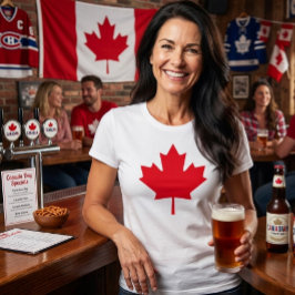 Camiseta Folha de Bordo Canadense