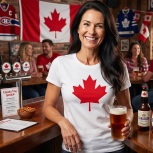 Camiseta Folha de Bordo Canadense