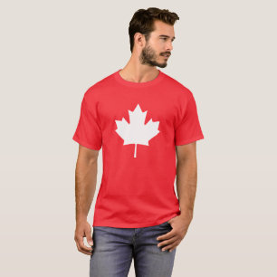 Camiseta Folha de bordo da bandeira de Canadá