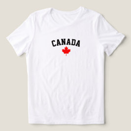 Camiseta Folha de Bordo de Bordo do Canadá Minimalista Arqu