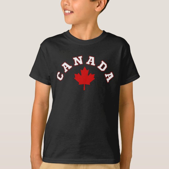 Camiseta folha de bordo do Canadá (Frente)