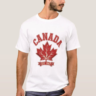 Camiseta Folha de Bordo do Canadá Vintage