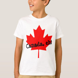 Camiseta Folha de bordo vermelha brilhante grande Canadá