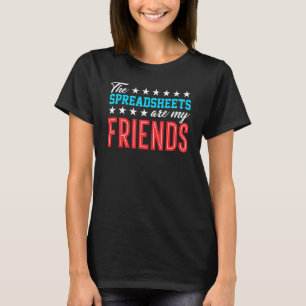 Camiseta Folha de Cálculo de Contabilista de Amigos de Folh