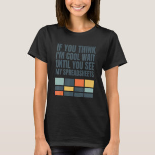 Camiseta Folha de Cálculo do Analista de Dados do Contabili