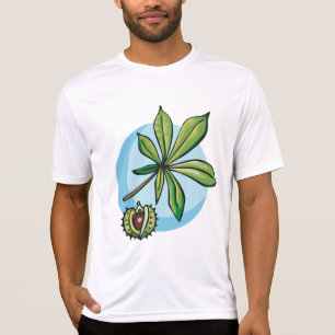 Camiseta Folha de Castanha-da-Índia e Castanha