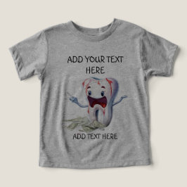 Camiseta Folha de dentes da boca vermelha