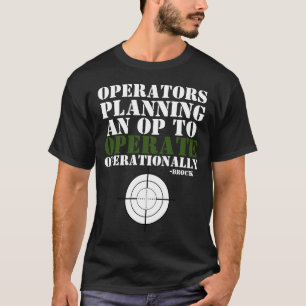 Camiseta Folha de especificação operacional