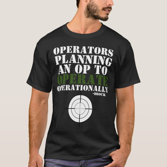 Camiseta Folha de especificação operacional (Frente)