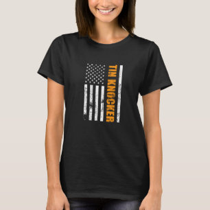 Camiseta Folha de Estanqueiro de Tin Metal Worker American