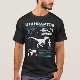 Camiseta Folha de fatos de Utahraptor