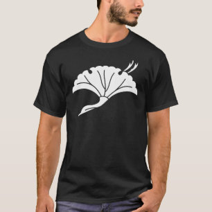 Camiseta Folha de ginkgo em forma de grou