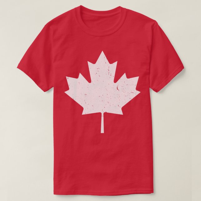 Camiseta Folha de Mapeamento do Canadá (Frente do Design)