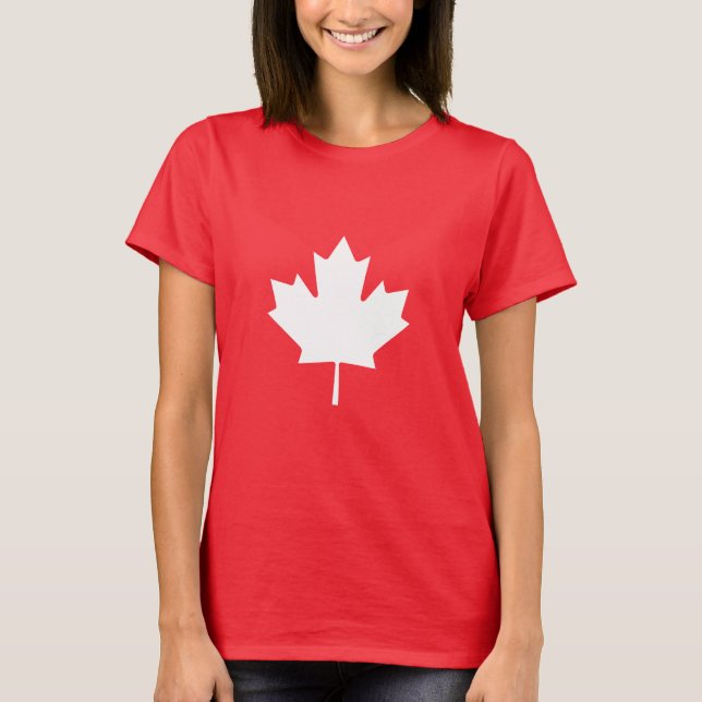 Camiseta Folha de Mapeamento do Canadá (Frente)