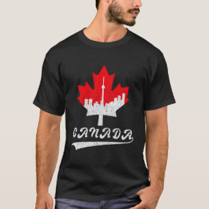 Camiseta Folha de Mapeamento do Canadá