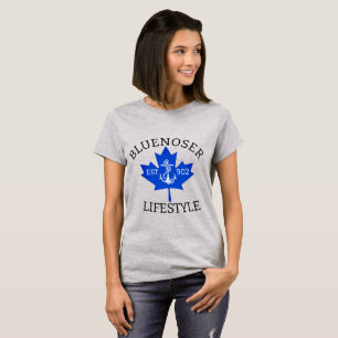 Camiseta Folha de Mapeamento do Estilo de Vida Bluenoser 90
