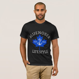 Camiseta Folha de Mapeamento do Estilo de Vida Bluenoser 90