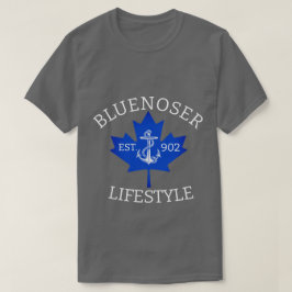 Camiseta Folha de Mapeamento do Estilo de Vida Bluenoser 90