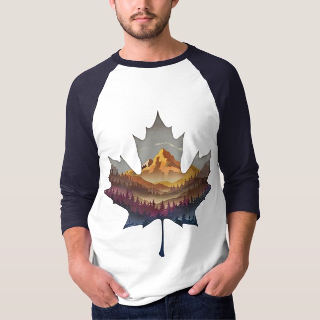 Camiseta Folha de Maple (Frente)